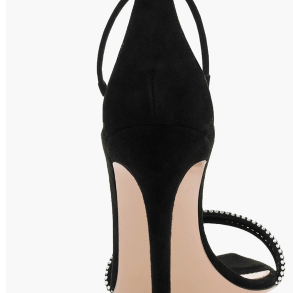 $1295 Gianvito Rossi MONTECARLO Black Heels with Crystal Embellishments size 42 - Picture 3 of 8